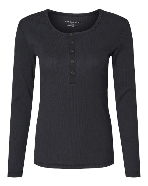 Boxercraft Women's Harper Long Sleeve Henley