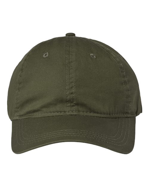 The Game Ultralight Cotton Twill Cap — Pine — Front