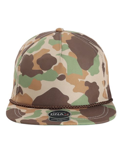 Imperial The Aloha Rope Cap — Frog Skin Camo/ Brown — Front
