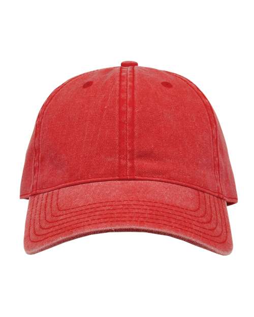 The Game Pigment-Dyed Cap — Red — Front