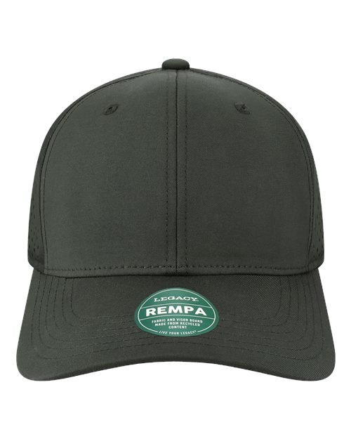 LEGACY Reclaim Mid-Pro Adjustable Cap — Black — Front