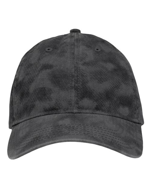 Sportsman Dad Hat Fit — Old Wash Black — Front