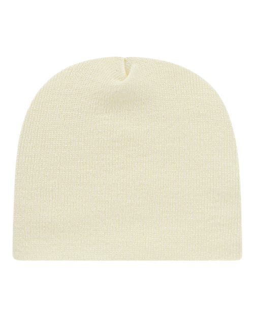 CAP AMERICA USA-Made 8 1/2" Beanie — Ivory — Front