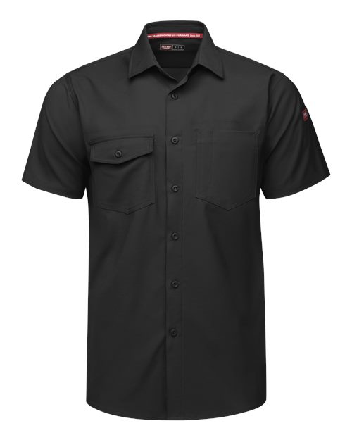 Red Kap Men's Cooling Work Shirt — Black — Front