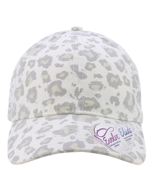 Infinity Her Women's Unstructured Fashion Prints Cap — Snow Leopard — Front