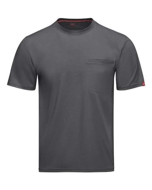 Red Kap Men's Tall Cooling Pocket T-Shirt — Carbon — Front