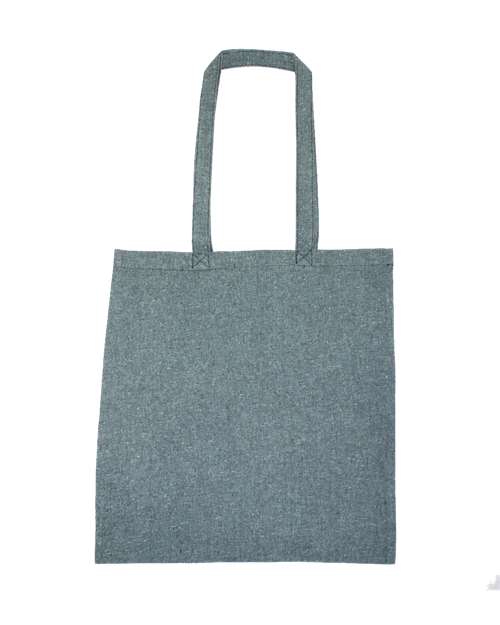 Liberty Bags Lightweight Recycled Canvas Tote Bag with Extended Handle — Heather Sage — Front