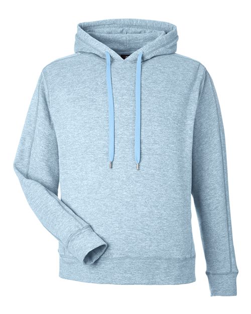 J. America Unisex Electric Fleece Hooded Sweatshirt — Electric Sky — Front