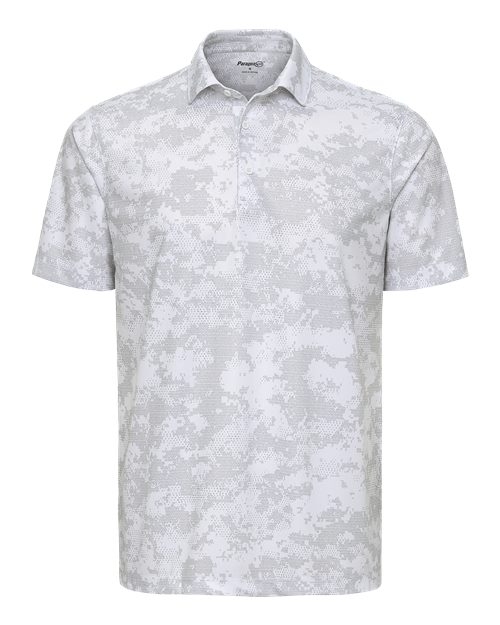 Paragon Men's Monterey Printed Polo — White — Front