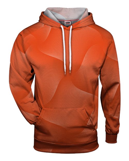 Badger Men's Warp Hooded Sweatshirt — Burnt Orange — Front