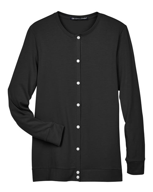 Devon & Jones Women's Perfect Fit™ Ribbon Cardigan