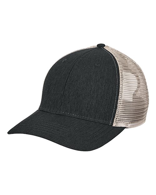 Big Accessories Women's Ponytail Cap — Black/ Tan — Front