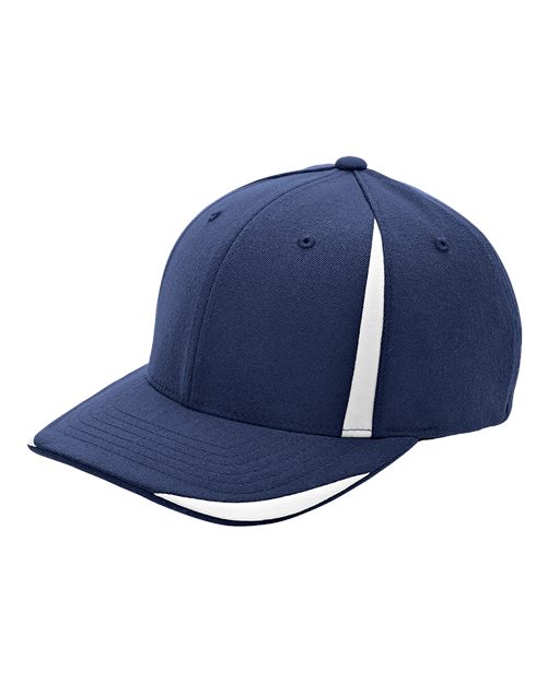Flexfit Pro-Formance® Front Sweep Cap — Sport Dark Navy/ White — Front