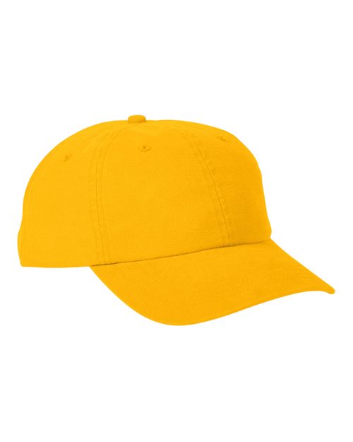 Big Accessories Heavy Washed Canvas Cap — Mustard — Front