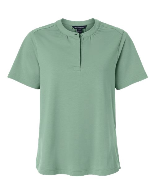Devon & Jones Women's Seaton Pebble Textured Polo