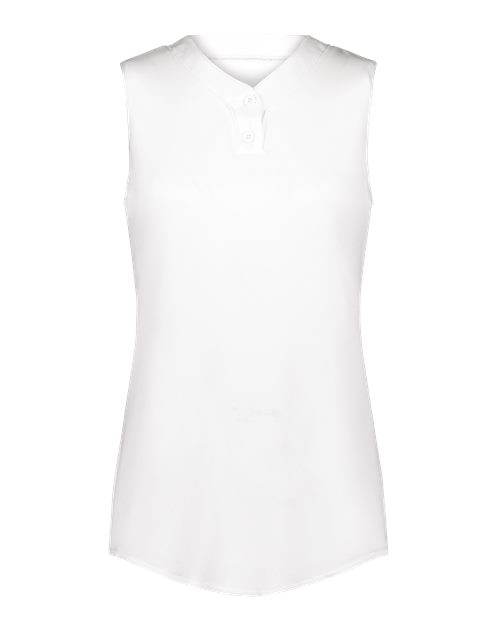 Augusta Sportswear Girls' Cutter Jersey — White — Front