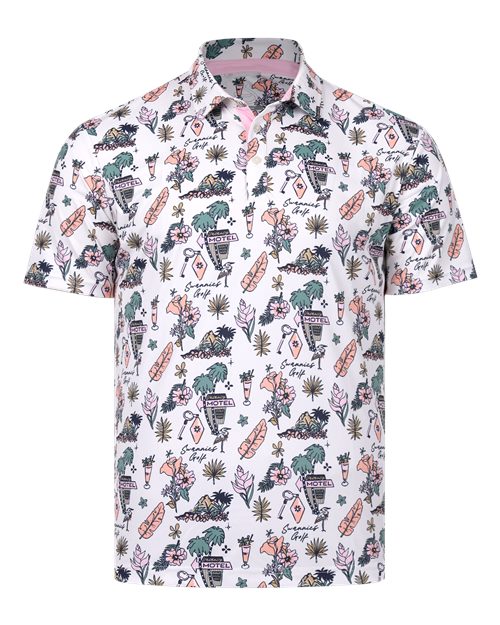 Swannies Men's Oasis Polo — Vintage White — Front