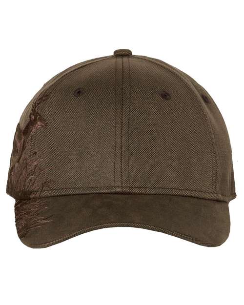 DRI DUCK Running Buck Cap — Brown Waxy Canvas — Front