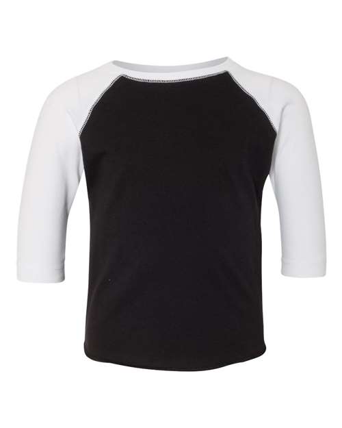 Rabbit Skins Toddler Baseball Fine Jersey Three-Quarter Sleeve Tee