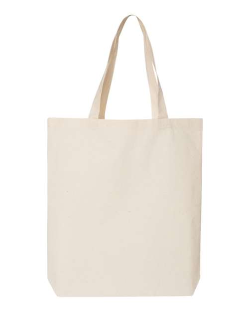 Q-Tees 12L Economical Tote — Natural — Front