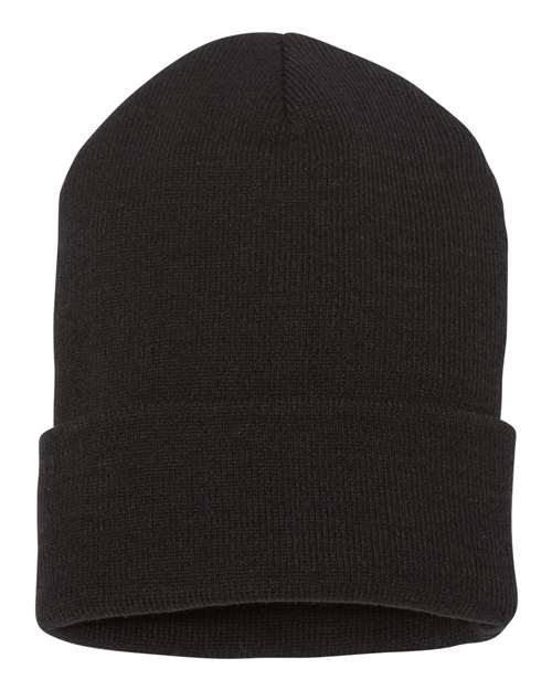 YP Classics Cuffed Beanie — Black — Front