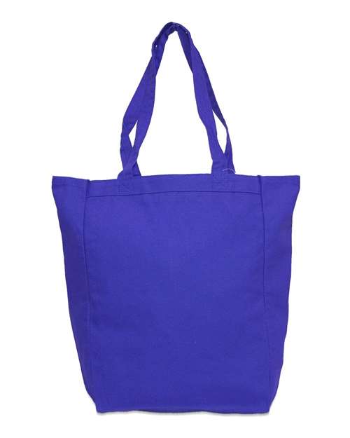 Liberty Bags Allison Cotton Canvas Tote — Royal — Front