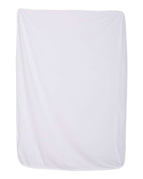 Rabbit Skins Premium Jersey Infant Blanket — White — Front