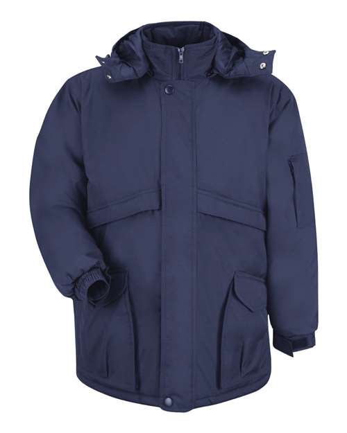 Red Kap Men's Heavyweight Parka — Navy — Front