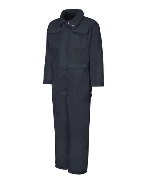 Red Kap Men's Insulated Duck Coverall — Navy Duck — Front