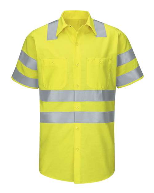 Red Kap Men's Tall Enhanced & Hi-Visibility Work Shirt
