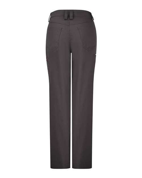 Red Kap Women's Lightweight Crew Pants — Charcoal - Unhemmed — Back