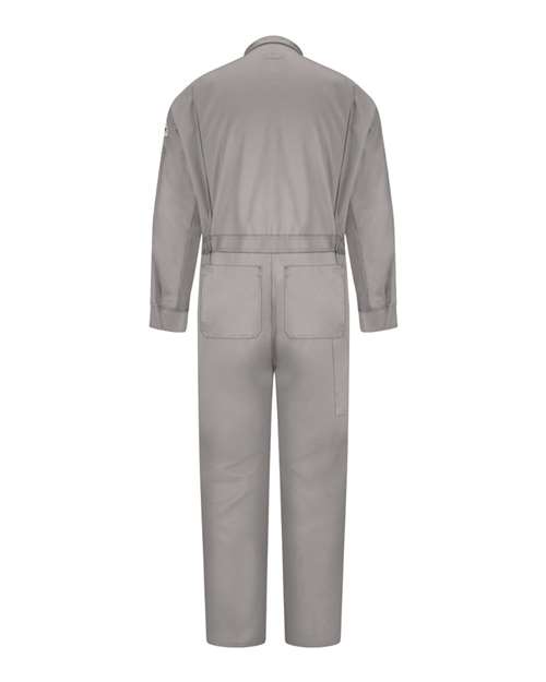 Bulwark Men's Tall Deluxe Coverall — Grey — Back