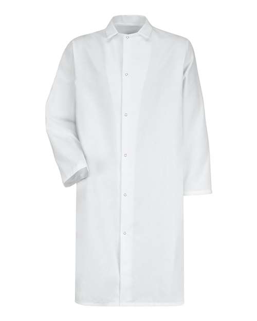 Red Kap Unisex Gripper - Front Butcher Frock - No Pockets