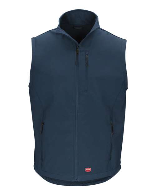 Red Kap Men's Soft Shell Vest — Navy — Front
