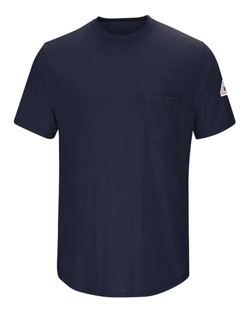Bulwark Men's Tall FR Lightweight Pocket T-Shirt — Navy — Front