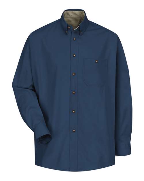 Red Kap Men's Cotton Contrast Dress Shirt