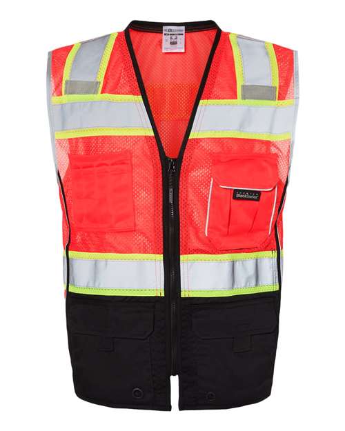 Kishigo Unisex Premium Black Series® Black Bottom Class 2 Vest