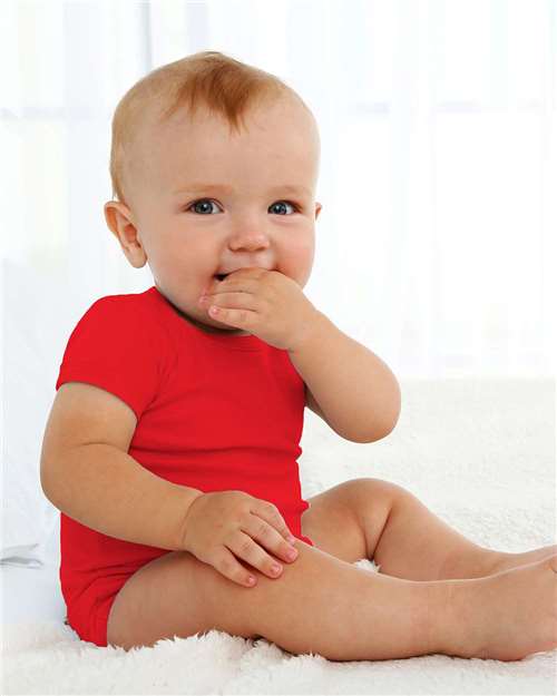 Boxercraft Infant Baby Essential Bodysuit — Red — Front