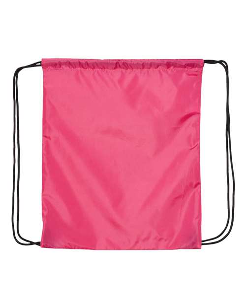 Liberty Bags Drawstring Backpack — Hot Pink — Front