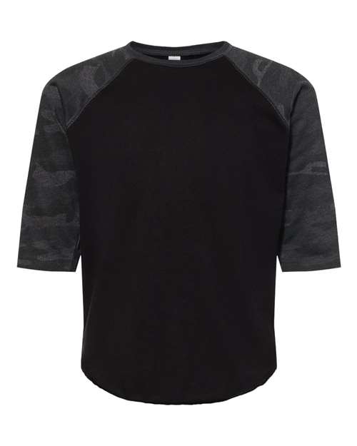 LAT Youth Baseball Fine Jersey Three-Quarter Sleeve Tee