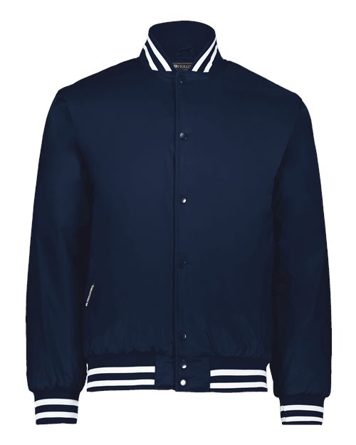 Holloway Men's Heritage Jacket — Navy/ White — Front