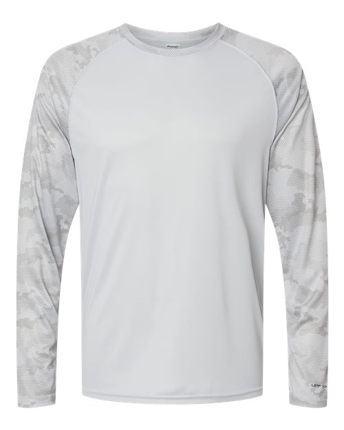 Unisex Cayman Performance Camo Colorblocked Long Sleeve T-Shirt