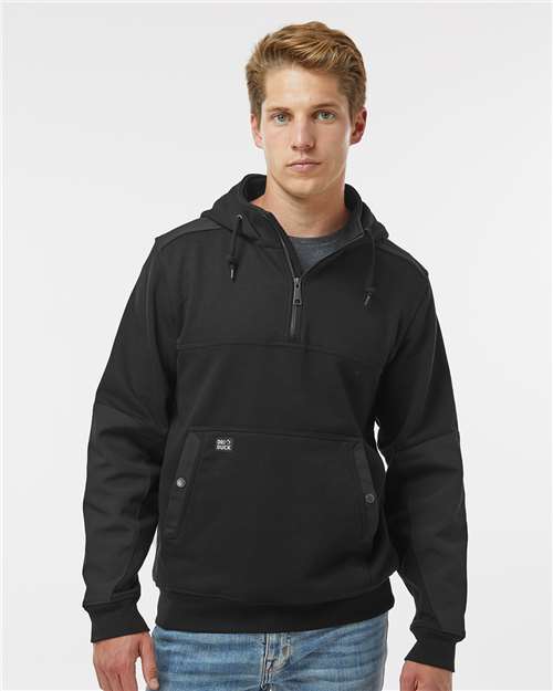 DRI DUCK Men's Mission Quarter-Zip Hooded Pullover
