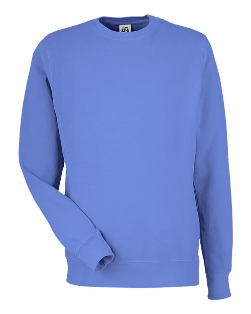 J. America Unisex Pigment-Dyed Fleece Crewneck Sweatshirt