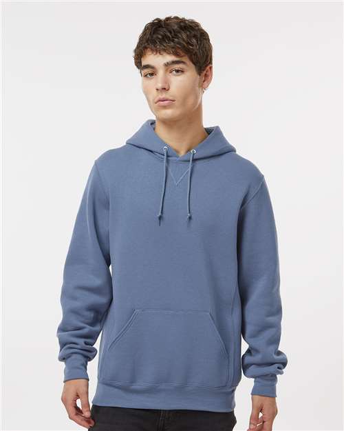 Russell Athletic Unisex Dri Power® Hooded Sweatshirt — Vintage Blue — On model · front