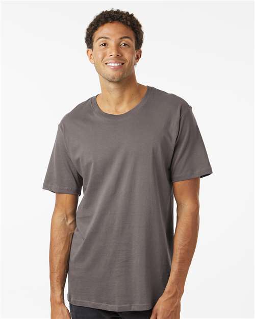 SoftShirts Unisex Classic T-Shirt — Graphite — On model · front