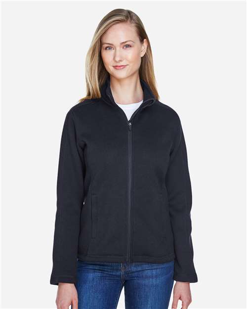 Devon & Jones Women's Bristol Full-Zip Sweater Fleece Jacket