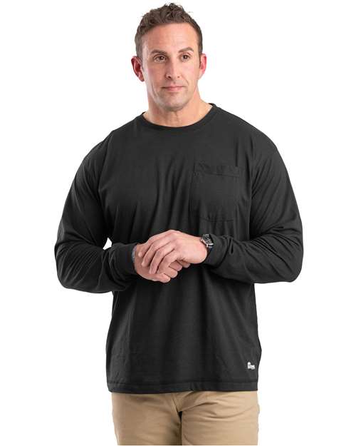 Berne Apparel Men's Performance Long Sleeve Pocket T-Shirt