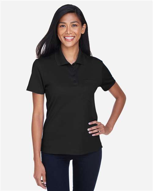 CORE365 Women's Origin Performance Piqué Polo with Pocket