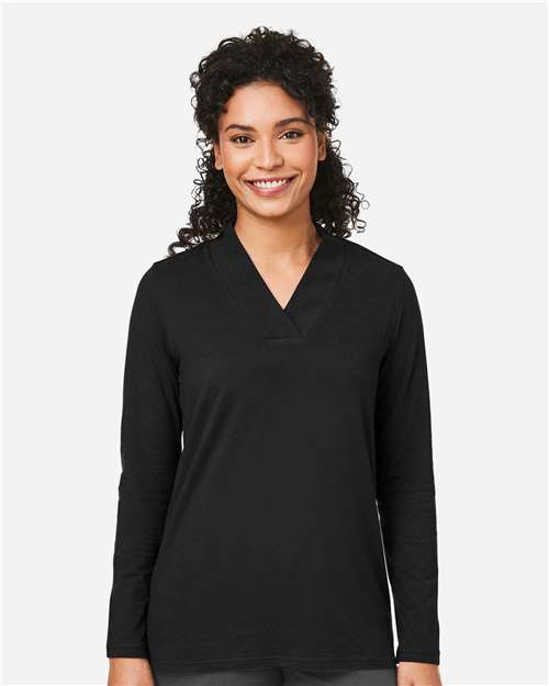 Devon & Jones Women's Raleigh Shawl Collar Knit Top